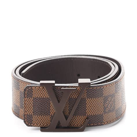 louis vuitton initiales damier brown belt|Louis Vuitton damier belt sale.